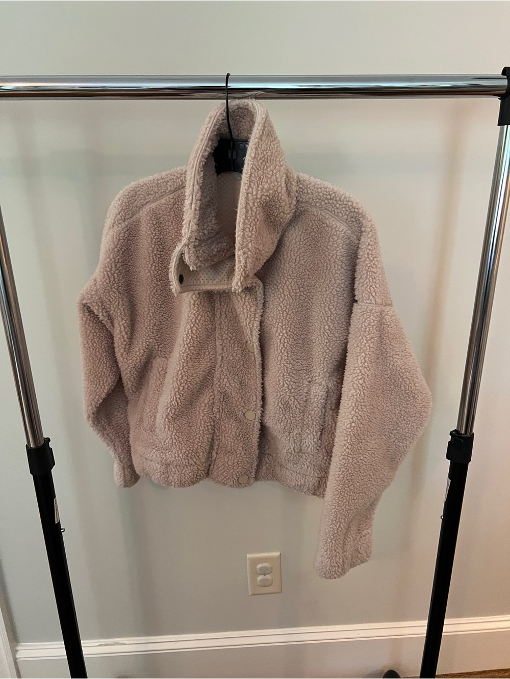 BB Dakota Plush Sherpa Jacket in Cream